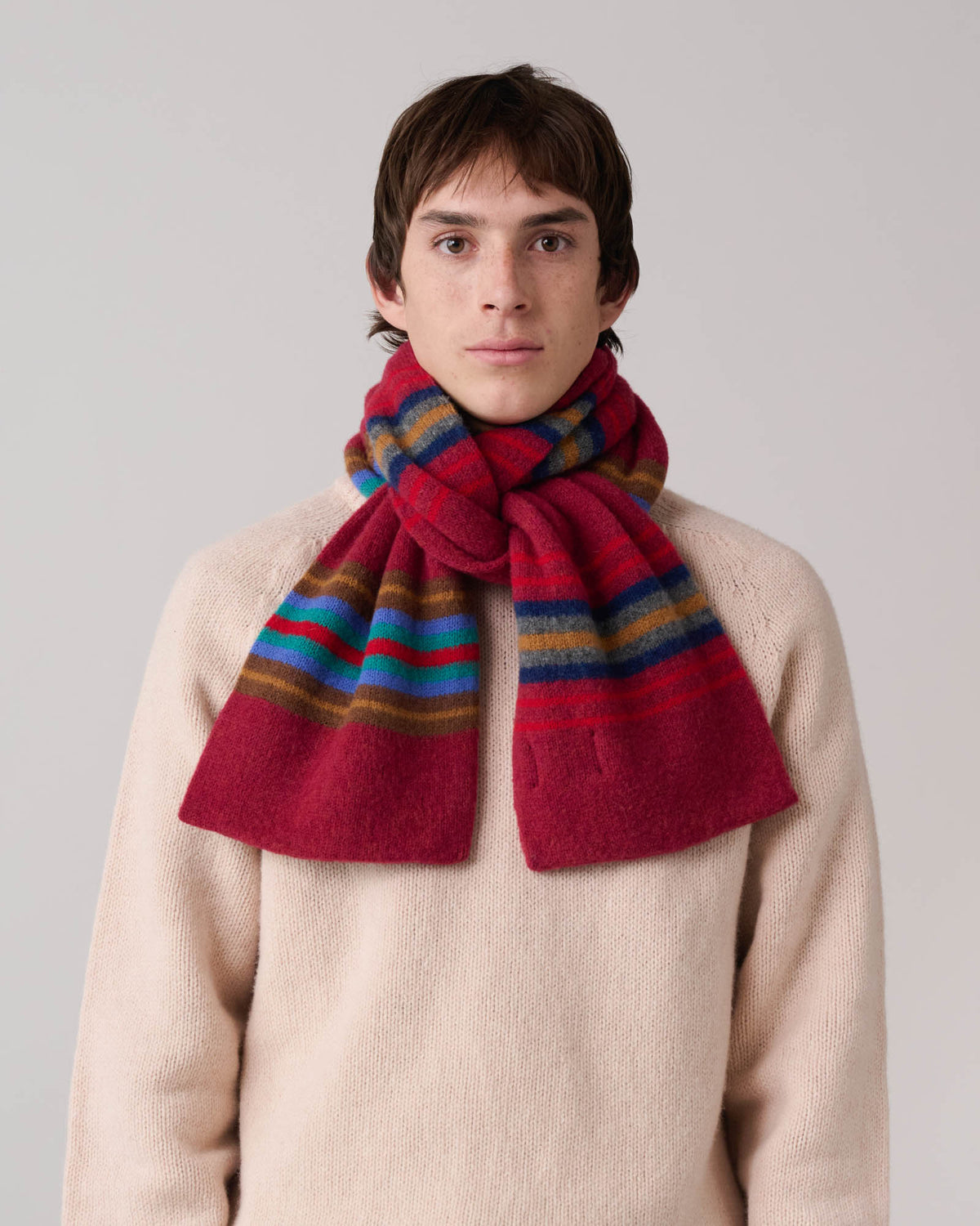 College Fun Scarf - Cherry Glow