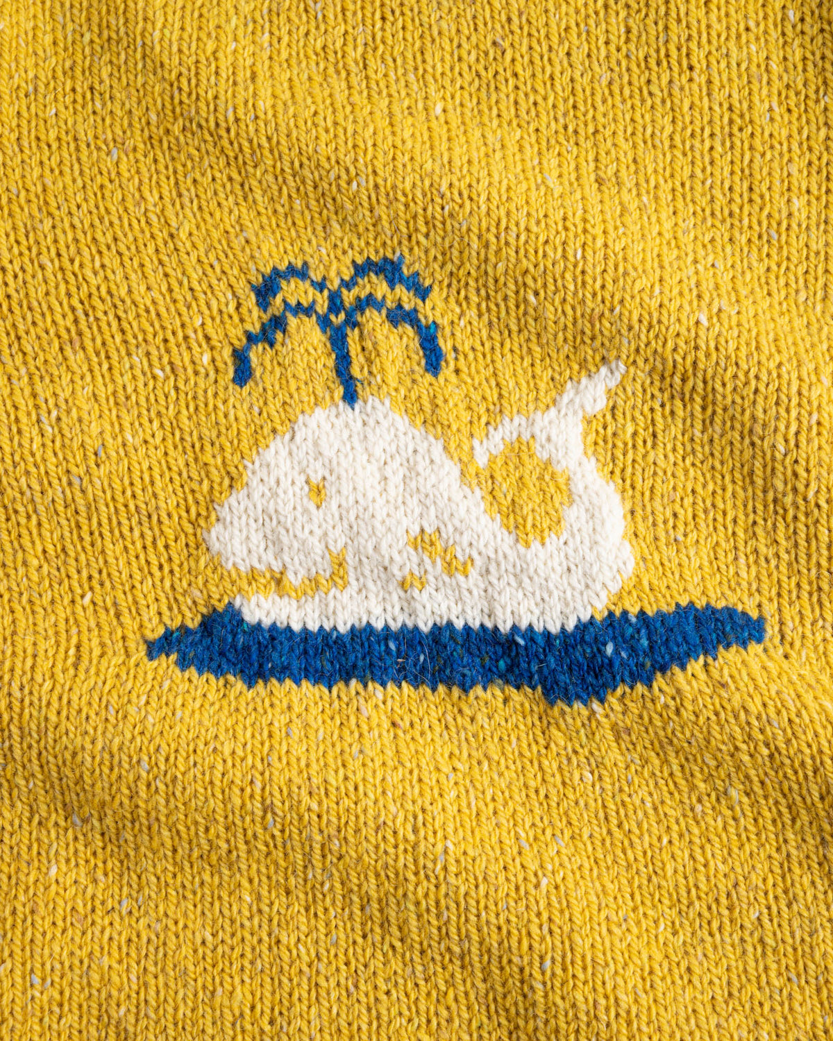 Floating Smiling Whale - Lemon (Women)