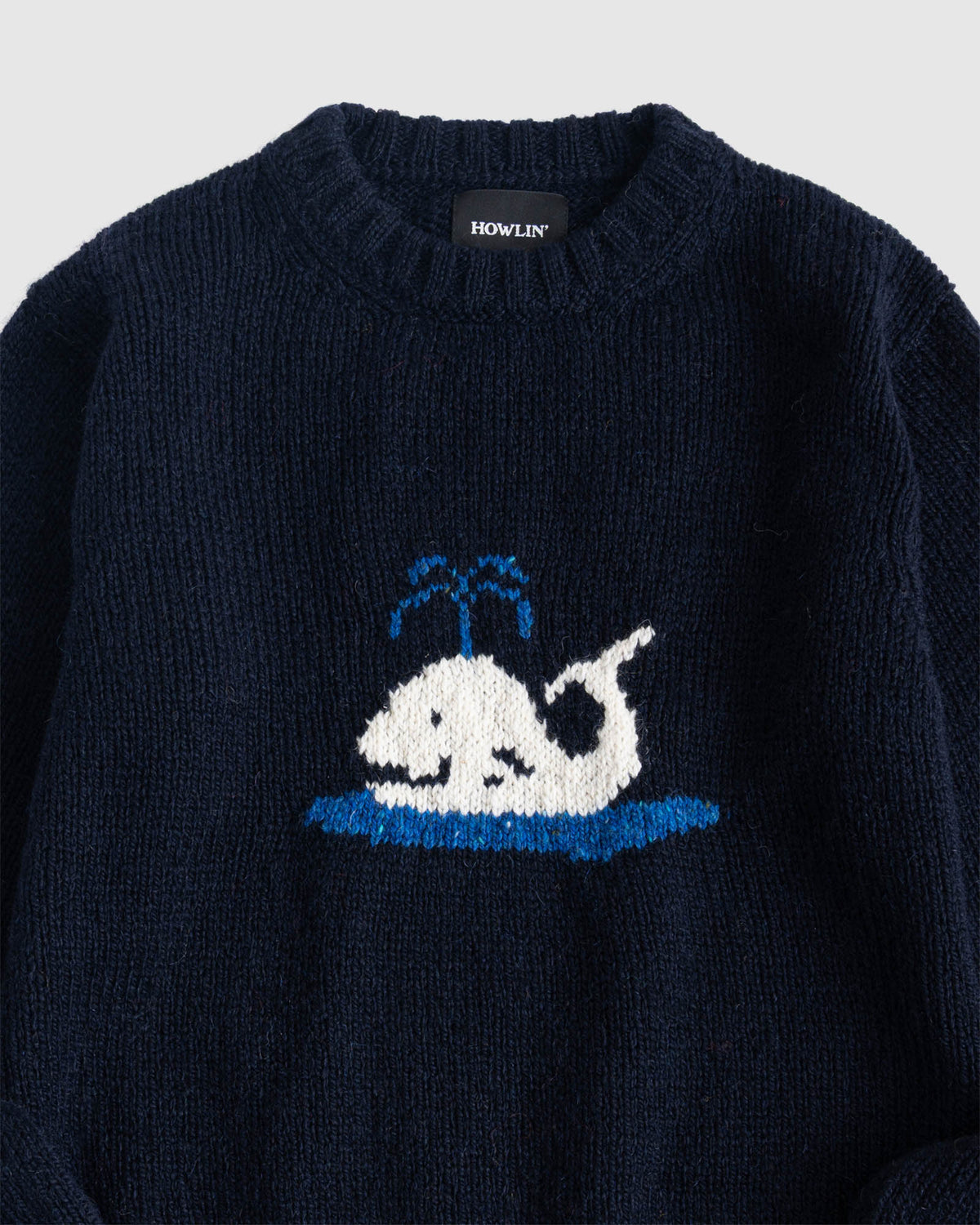 Floating Smiling Whale - Navy (Women)
