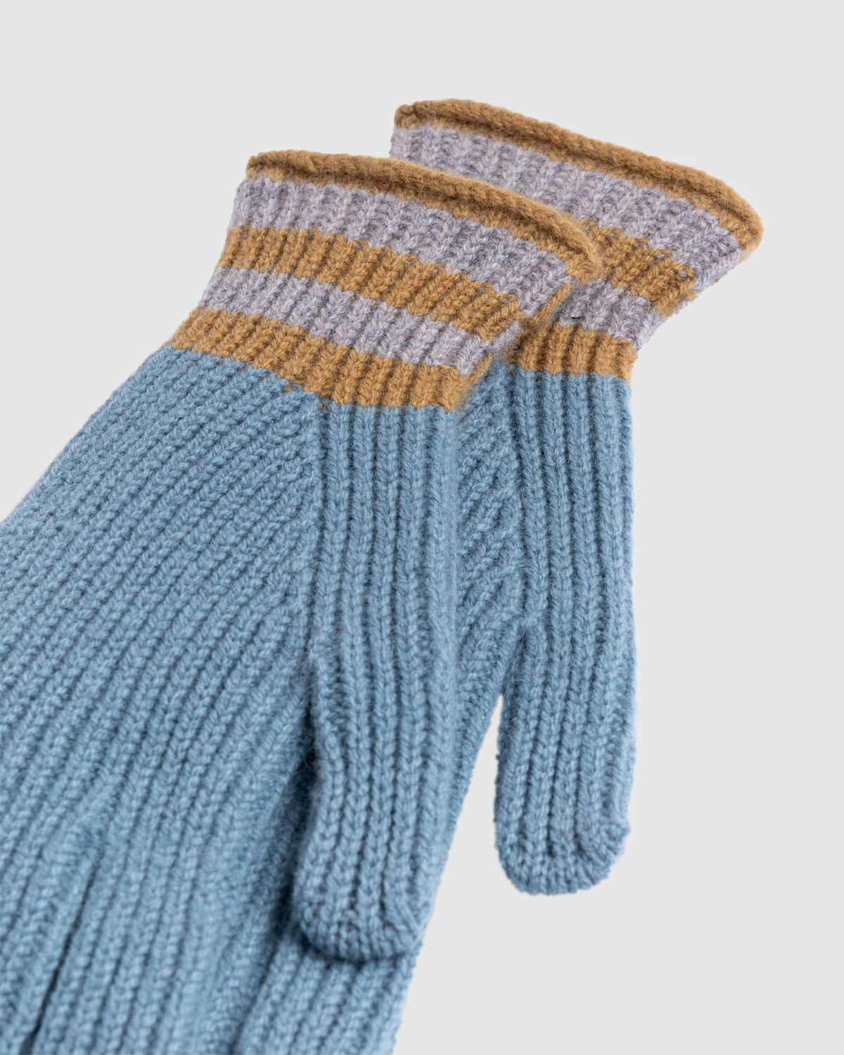 Love My Ribbed Gloves - Soft Blue