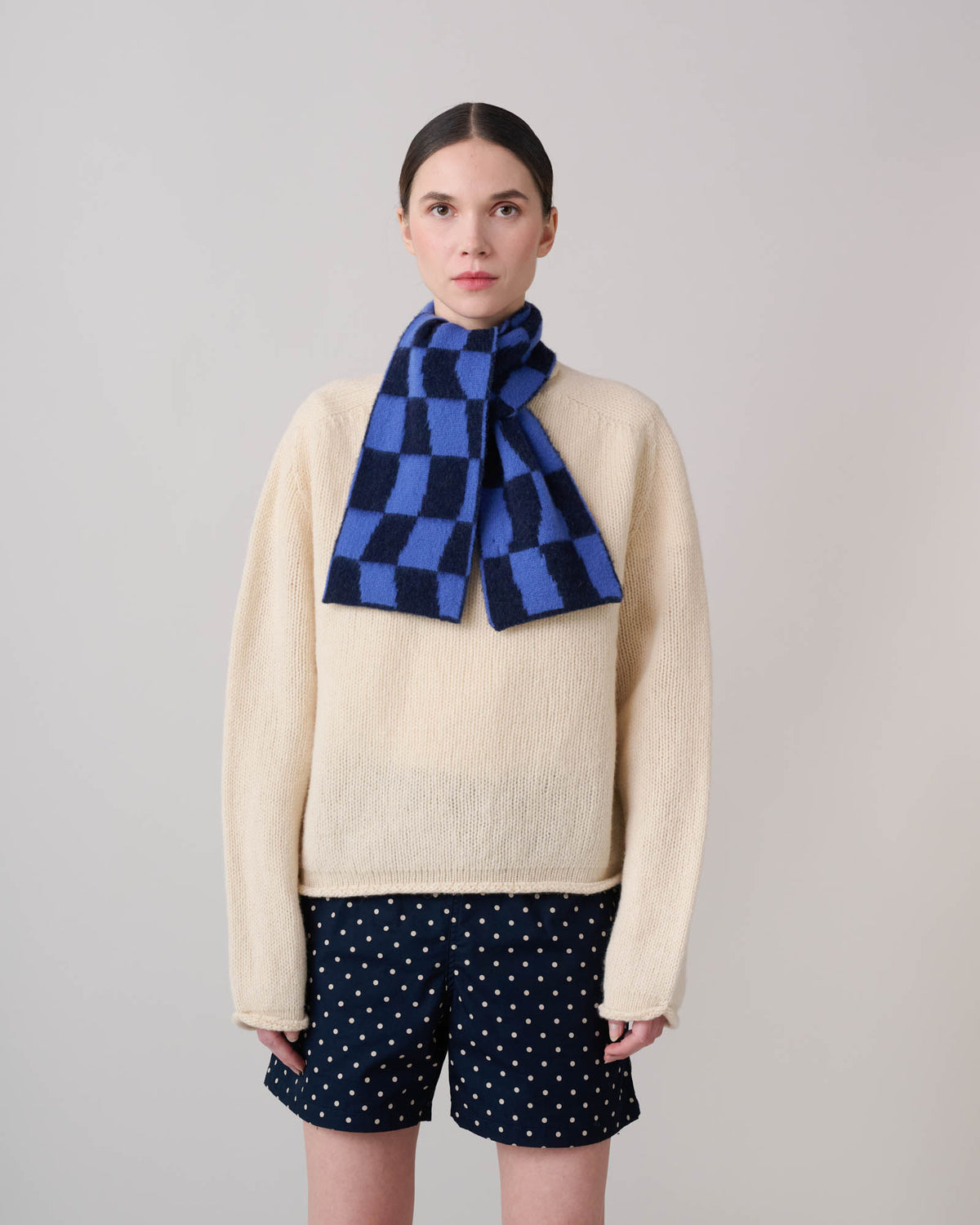 Mini Checkerboard Scarf - Sparkle