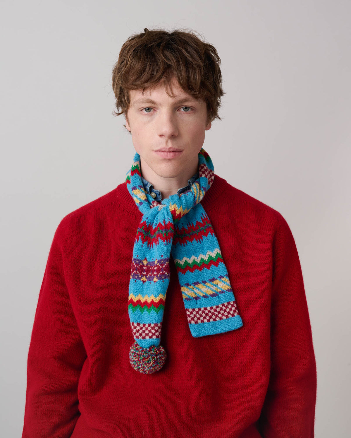Small Woolen Wonder Scarf - Aquamarine