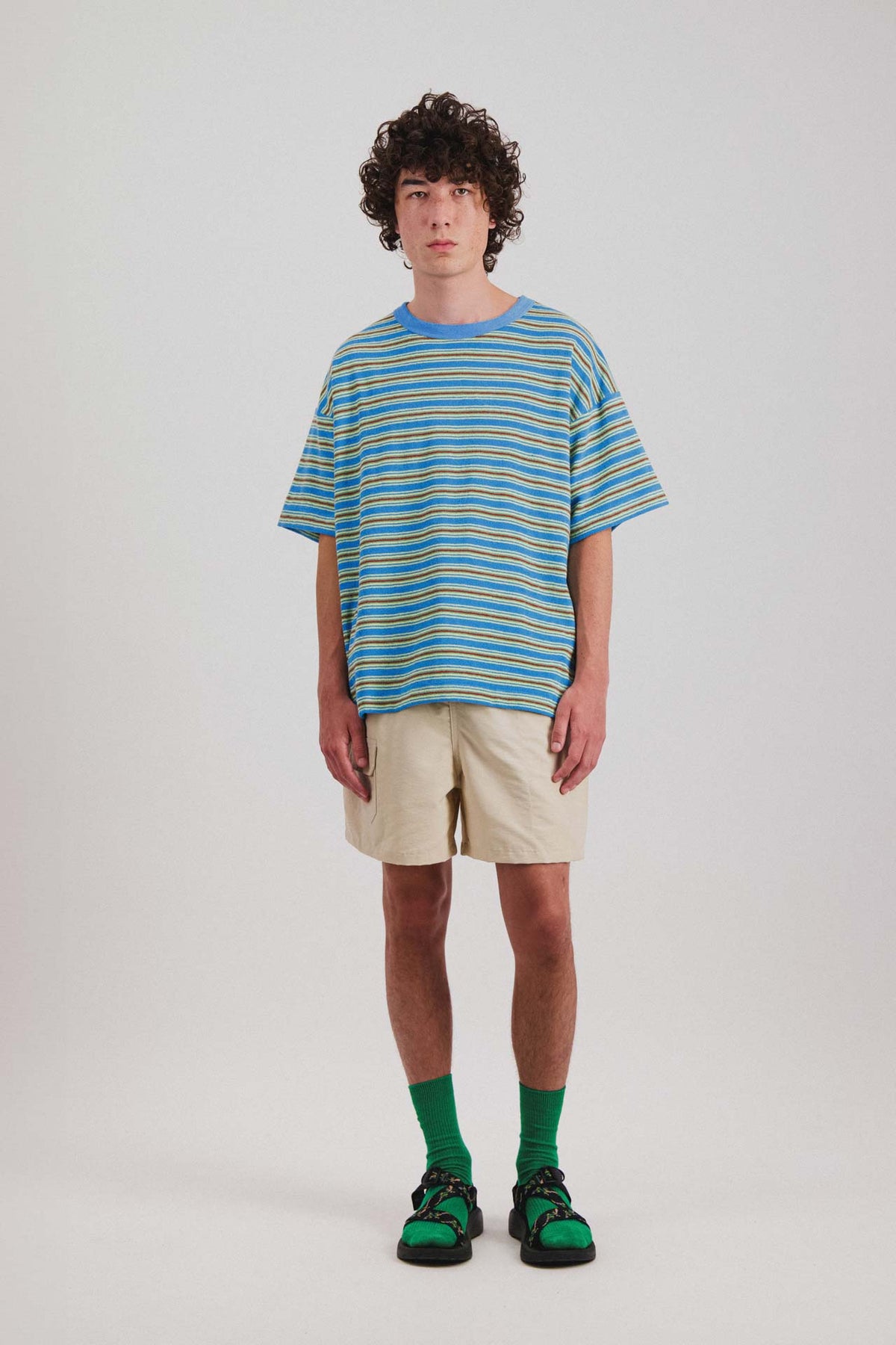Boxy Freedom T-shirt - Blue ghost