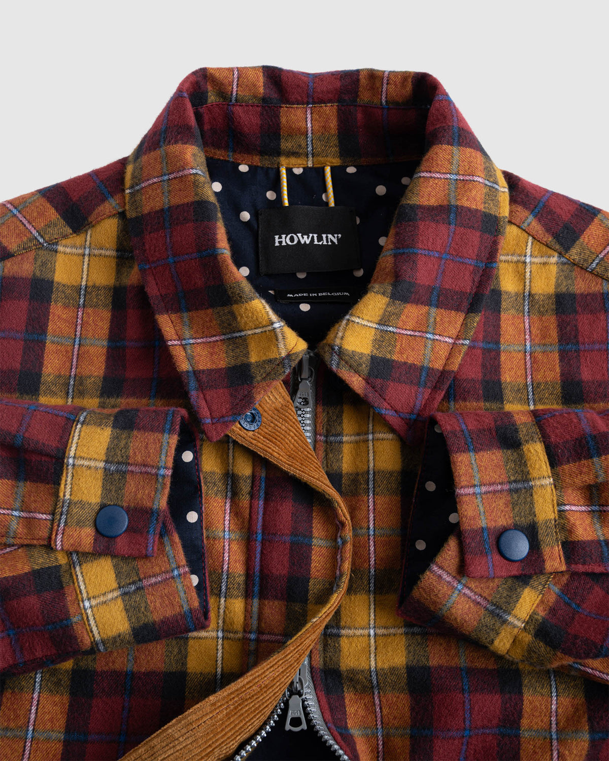 Boxy Moon Jacket - Check Twill - Yellowman (Women)