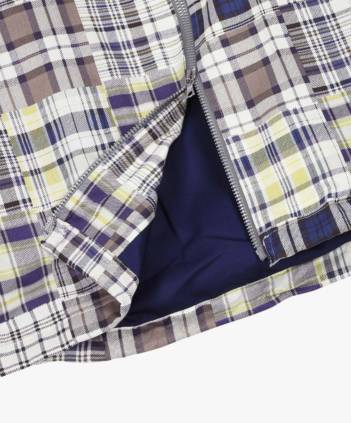 Boxy Swing Jacket - Fantasy - Blue Madras Mix