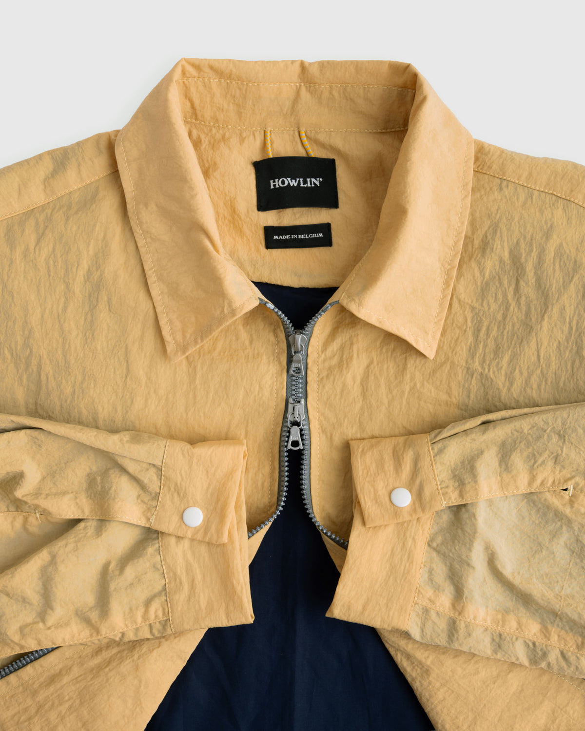 Boxy Swing Jacket - Grungy Japanese Nylon Twill - Yellow