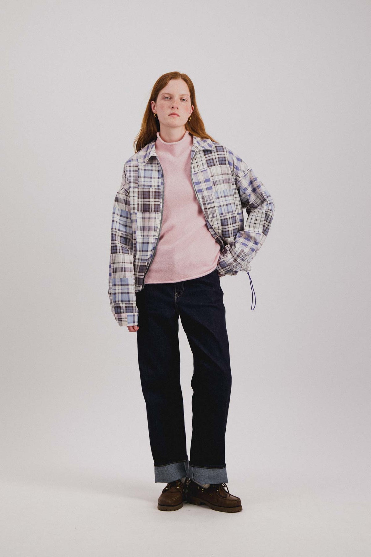 Boxy Swing Jacket For Women - Fantasy - Violet Madras Mix (Women)