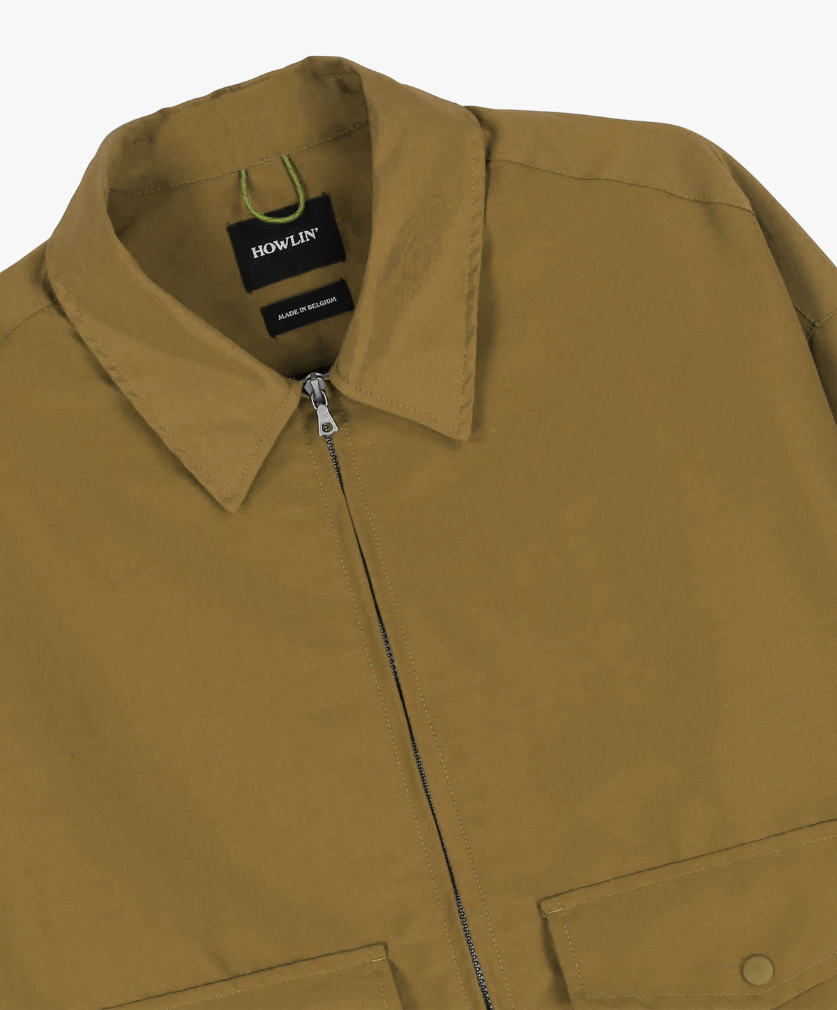 Boxy Swing Jacket - Khaki Water Repellent Nylon