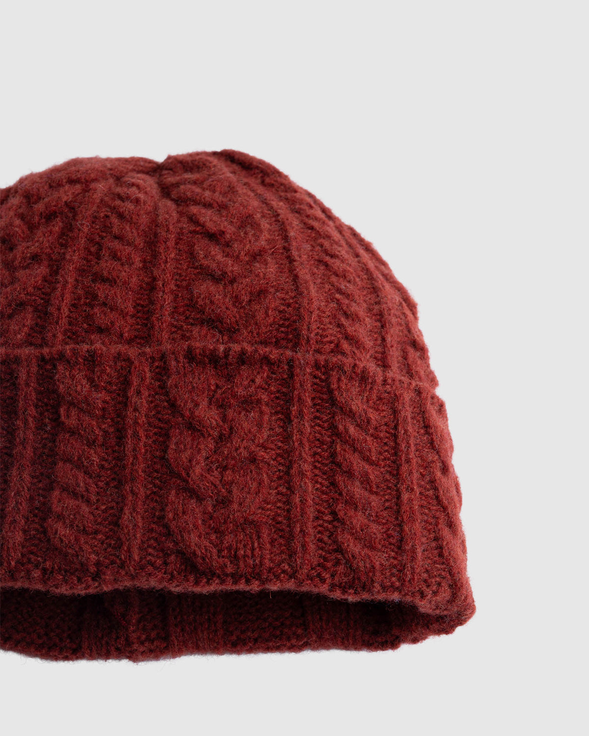 Cable Festival Hat - Rusty