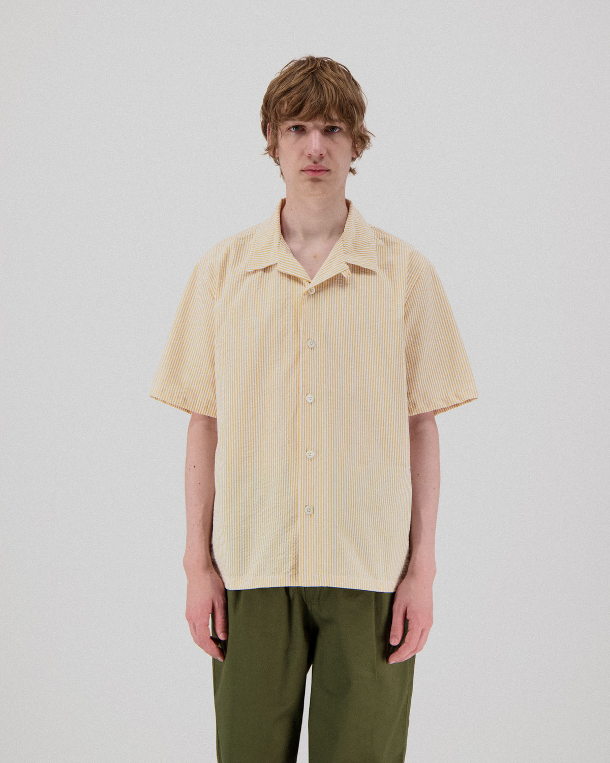 Cocktail D’Amore Shirt - Seersucker Stripes - Butter In The Sun
