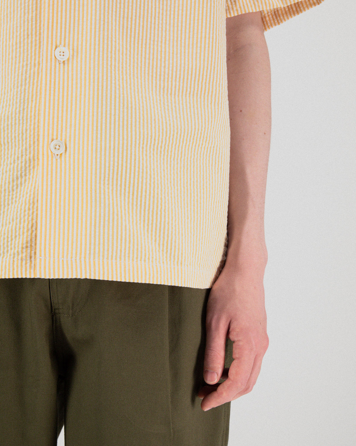 Cocktail D’Amore Shirt - Seersucker Stripes - Butter In The Sun