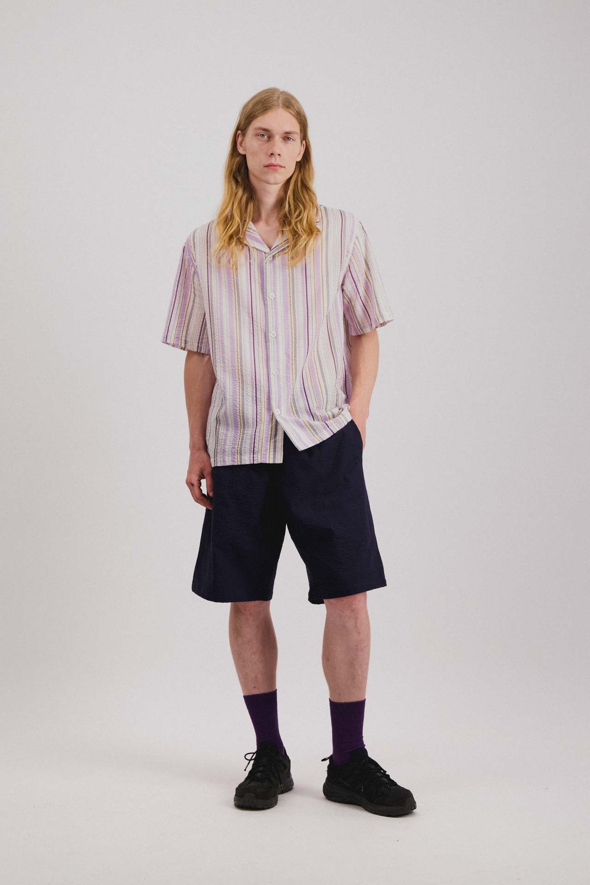Cocktail D’Amore Shirt - Violet Stripes