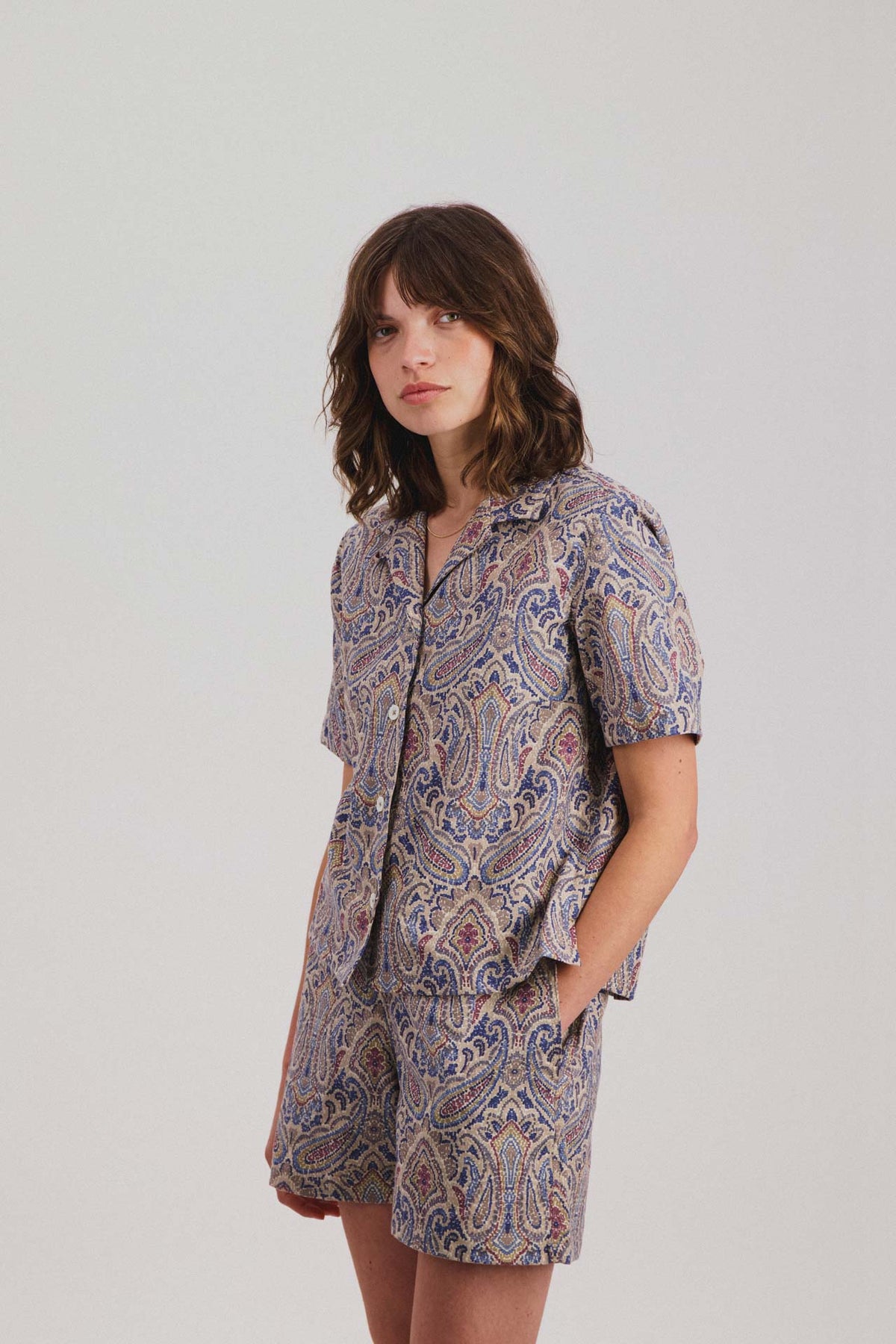 Cocktails For The Girls Shirt - Fantasy - Sand Psych Paisley (Women)