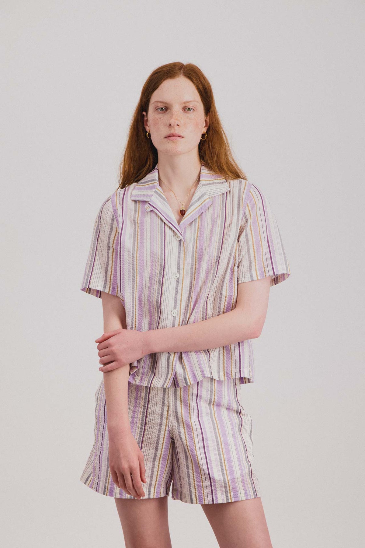 Cocktails For The Girls Shirt - Fantasy - Violet Stripes (Women)