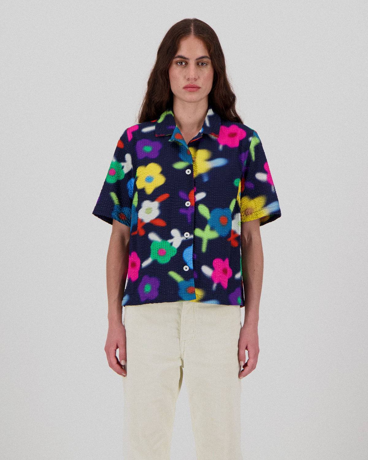 Cocktails For The Girls Shirt - Trippy Flowers - Space (Women)