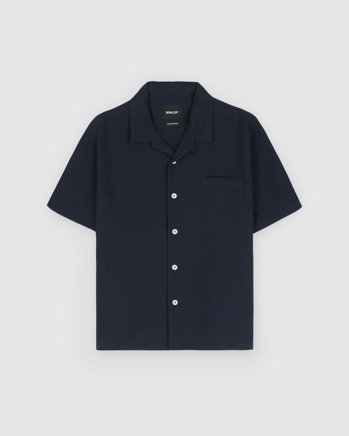 Cocktail Shirt - Crispy Seersucker - Navy