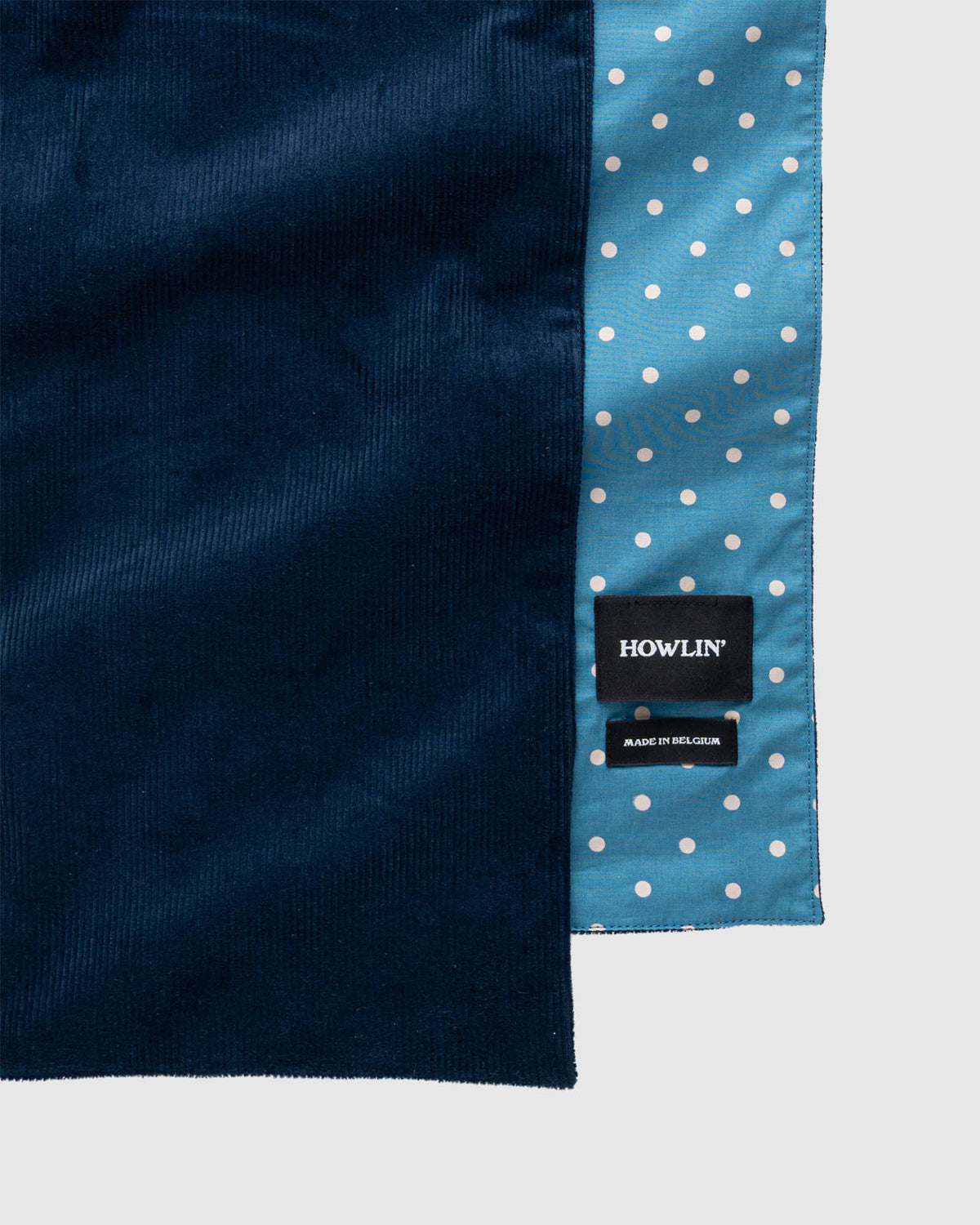 Cord and Woven Scarf - Diesel Mix