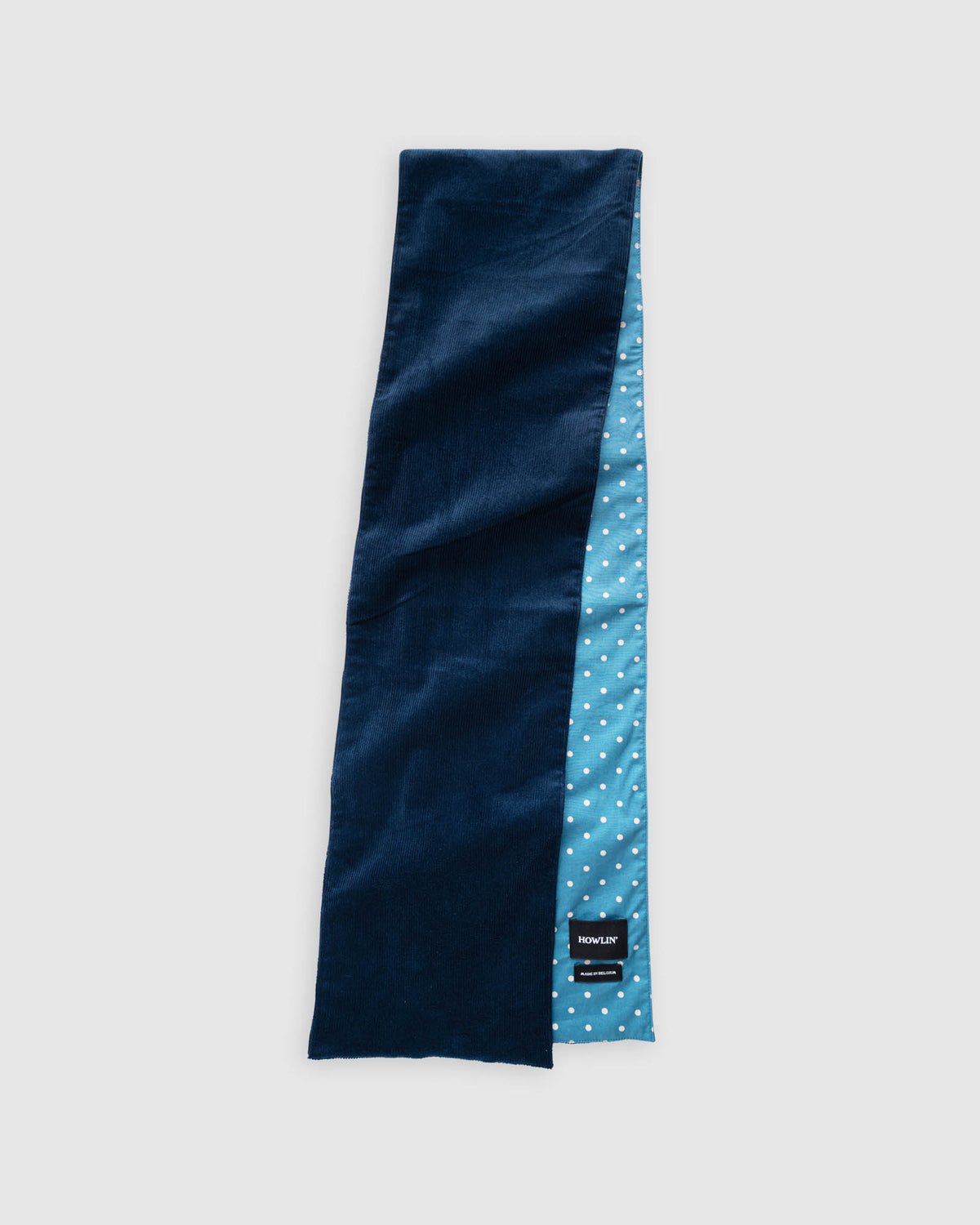 Cord and Woven Scarf - Diesel Mix