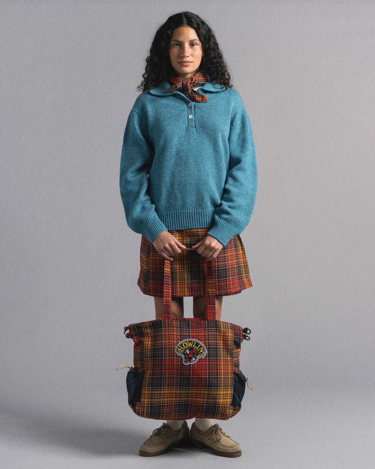 Cosmic Bag - Japanese Twill Check - Spaced Up
