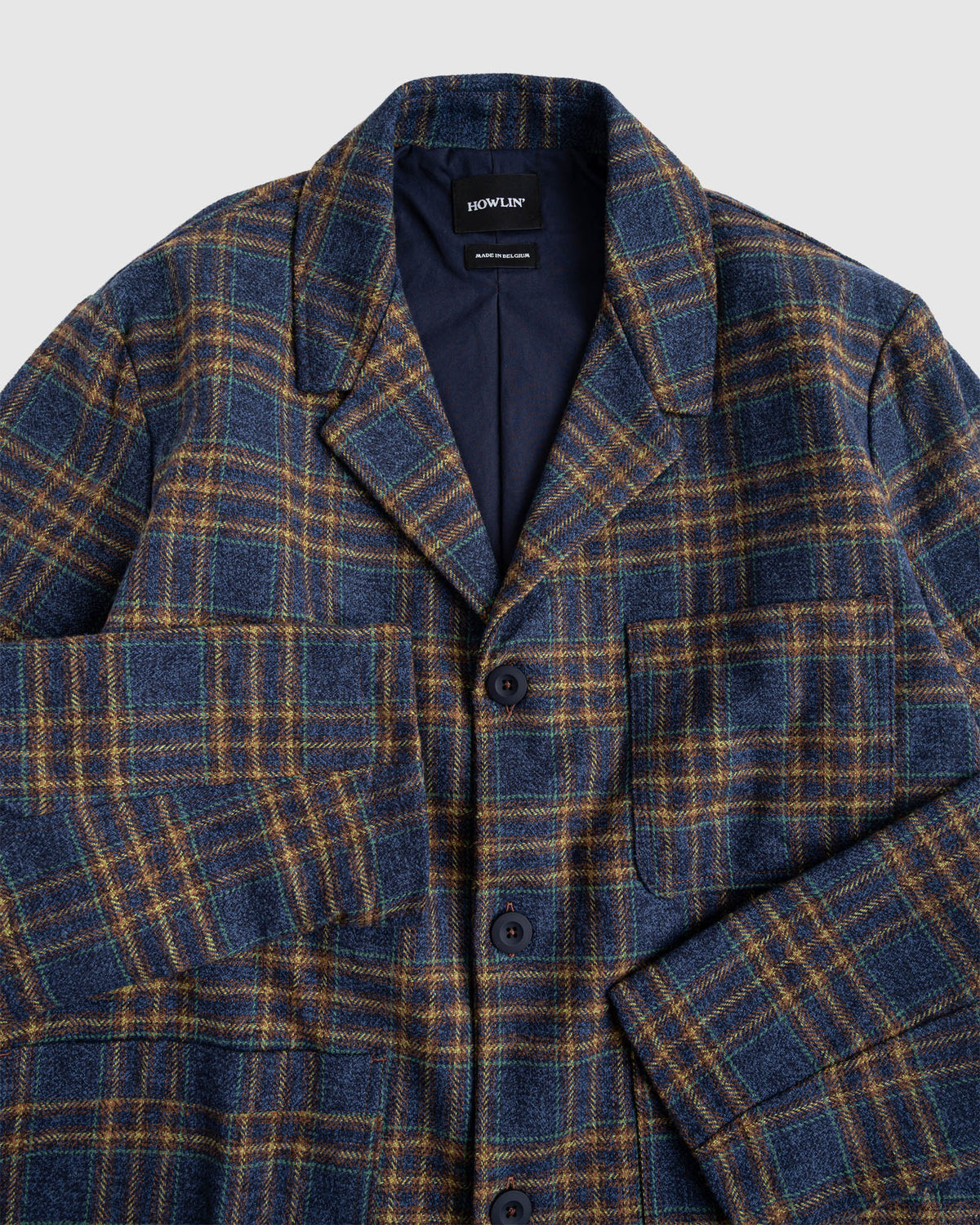 Cosmic Blazer - Check - Blue