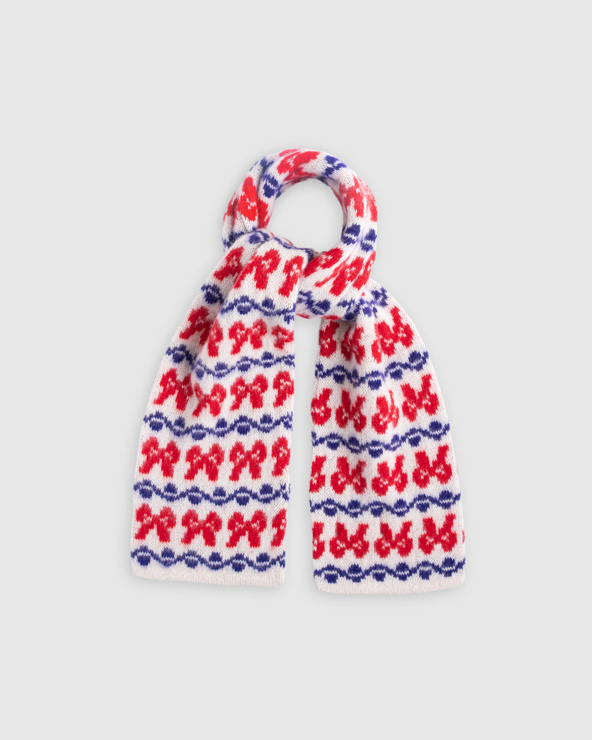 Cosmic Bows Scarf - Ecru