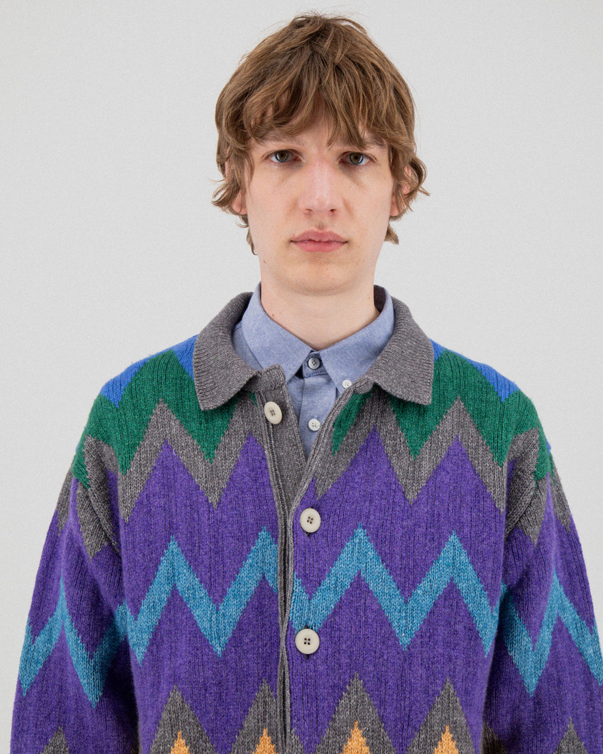 Dark Star Cardigan - Steely Cloud