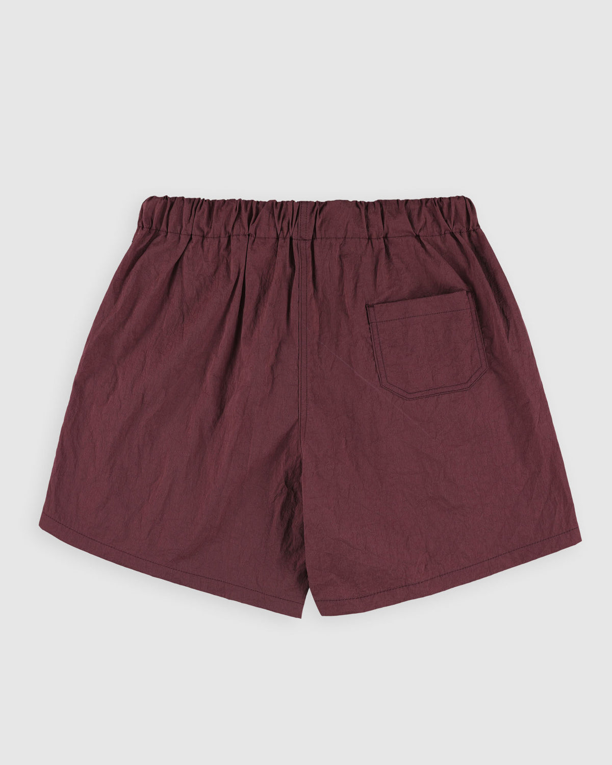 Doppler Effect Shorts - Grungy Japanese Nylon Twill - Burgundy