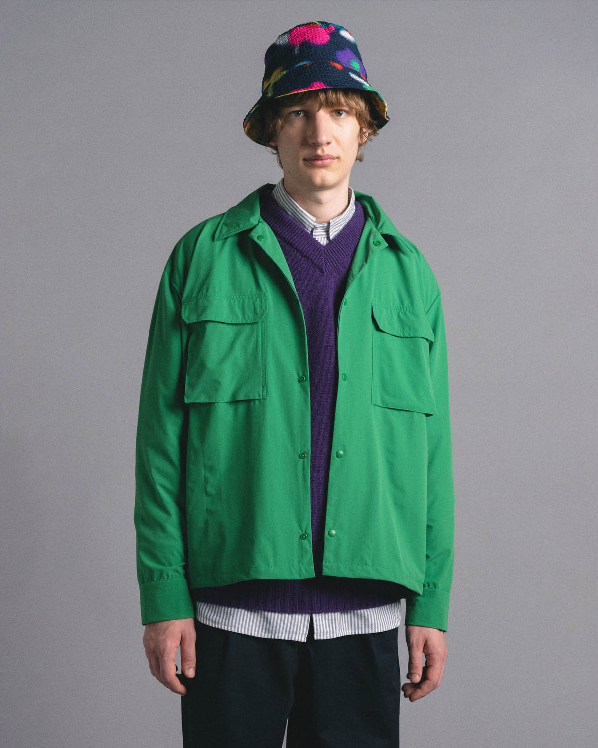 Hidden Shirt - Eco Taffeta - Space Green