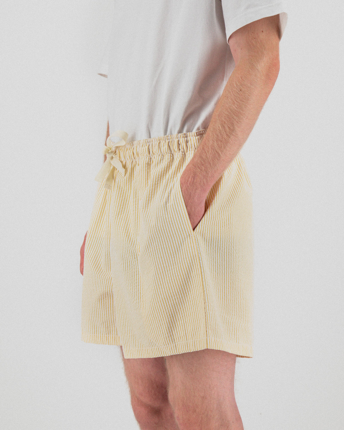 Magic Shorts - Seersucker Stripes - Butter In The Sun