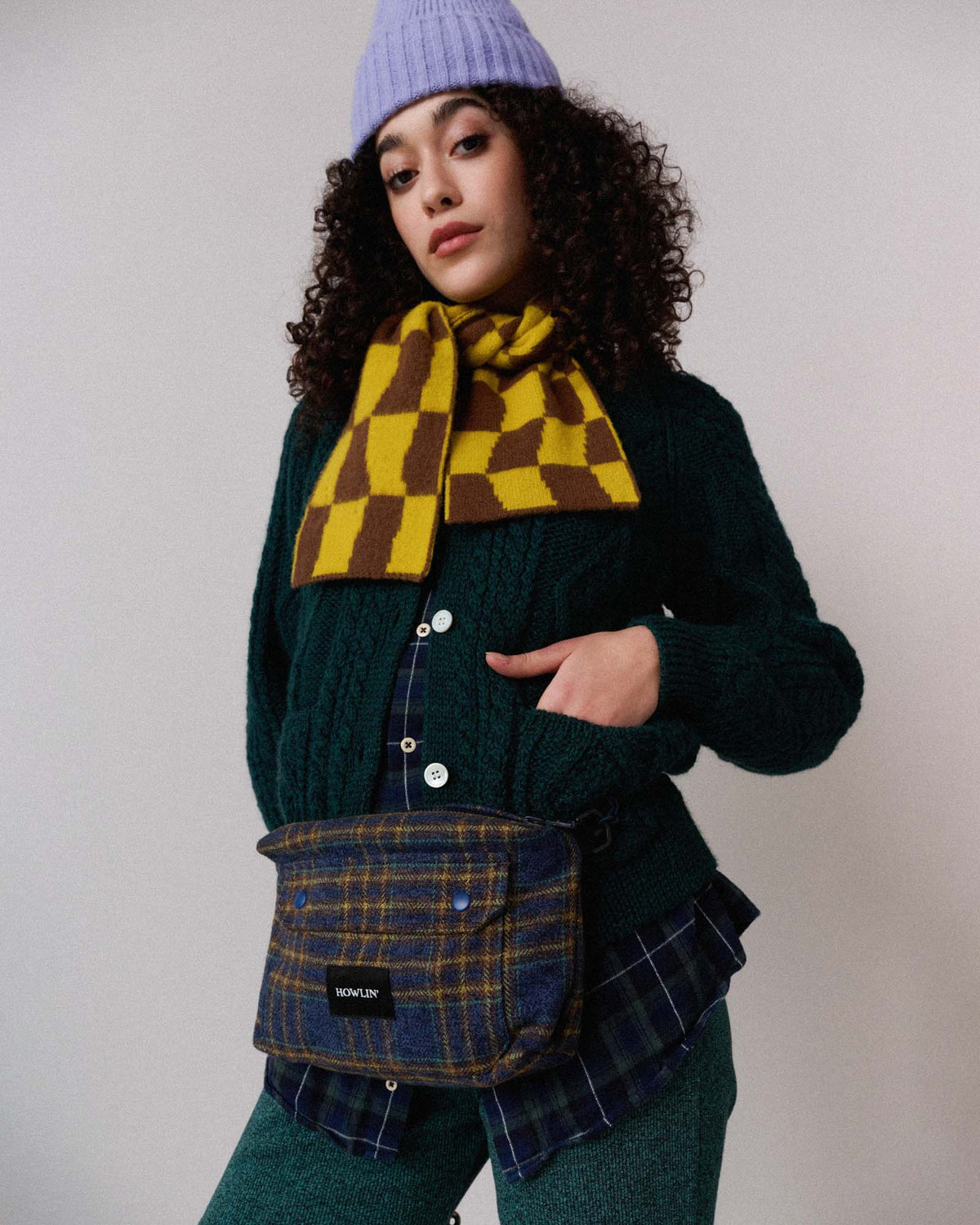 Mini Checkerboard Scarf - Solaris