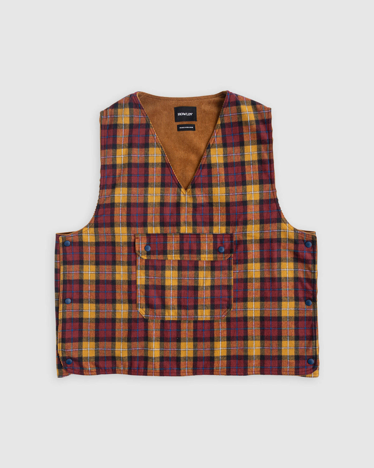 Mutant Disco Vest - Check Twill - Yellowman