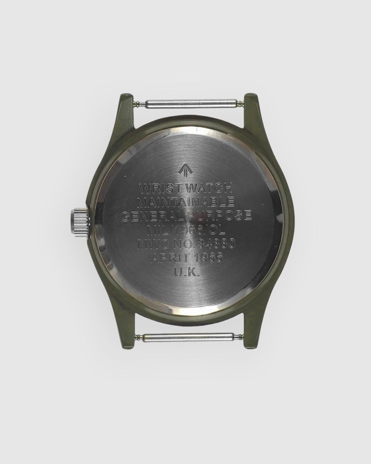 Classic 1960s/70s European Pattern Military Watch – Olive Drab (Matching Strap)