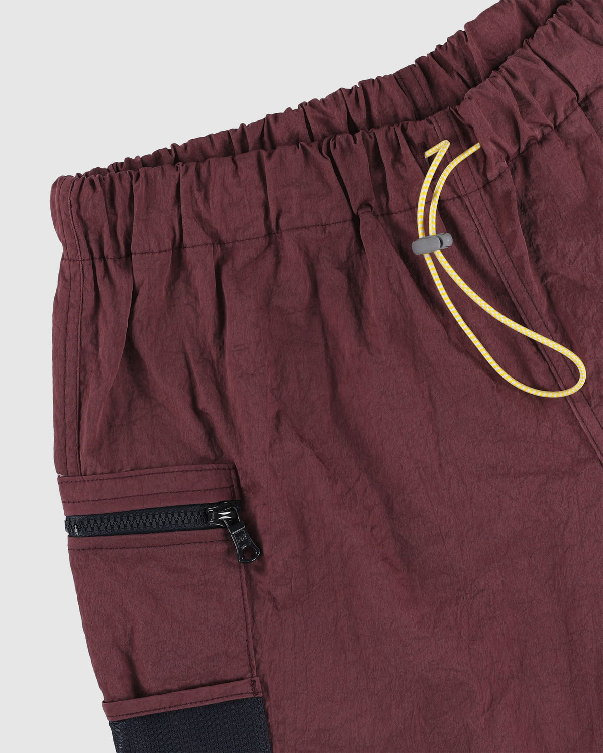 Outer Shorts - Grungy Japanese Nylon Twill - Burgundy