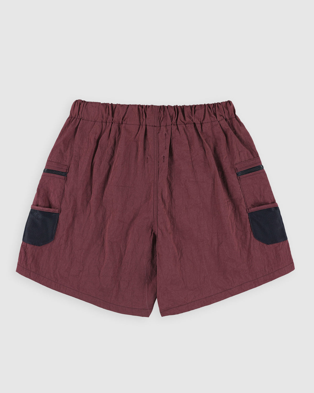 Outer Shorts - Grungy Japanese Nylon Twill - Burgundy