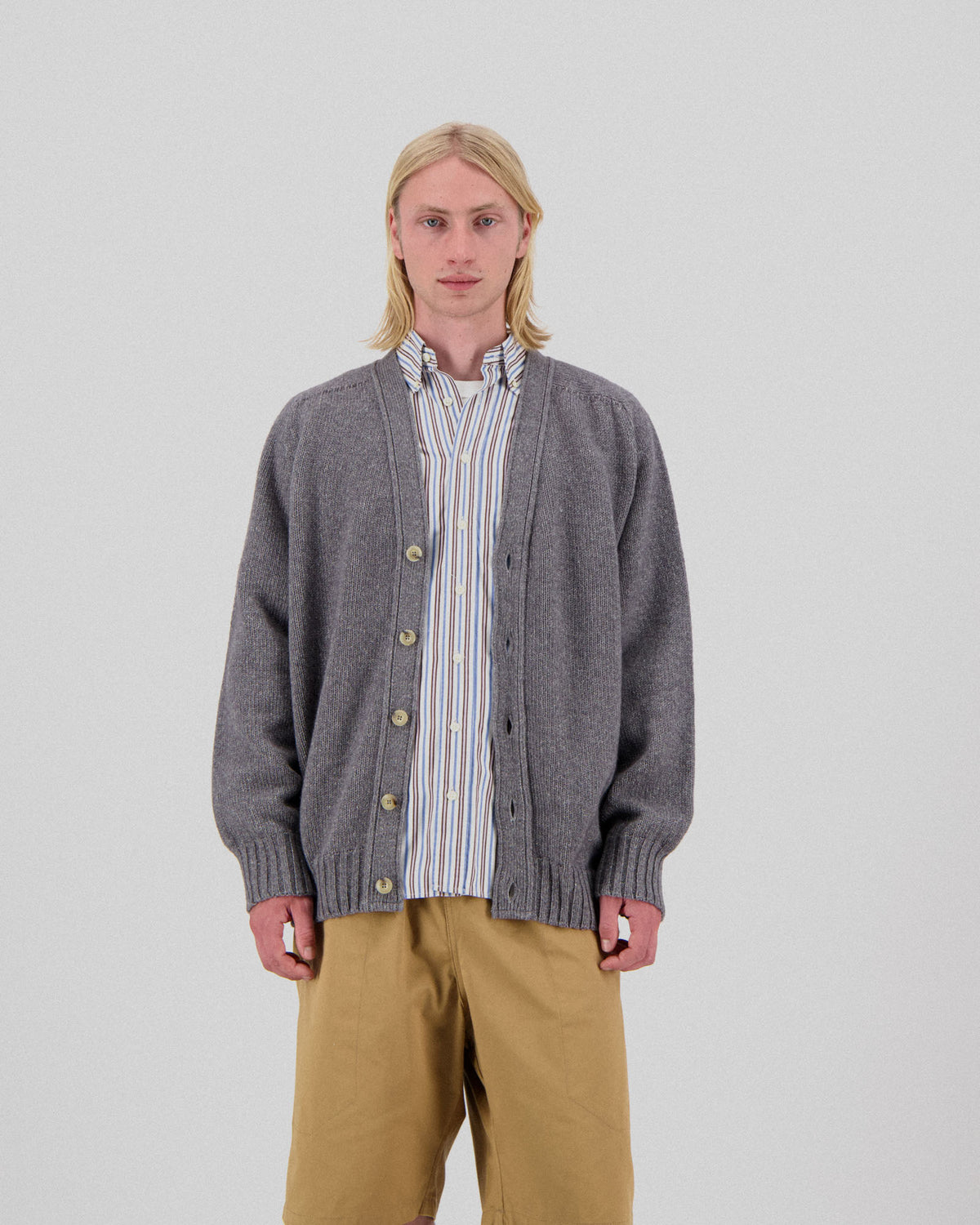 Reverb Cardigan - Steely Cloud