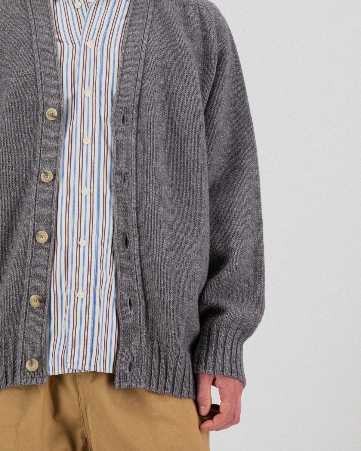 Reverb Cardigan - Steely Cloud