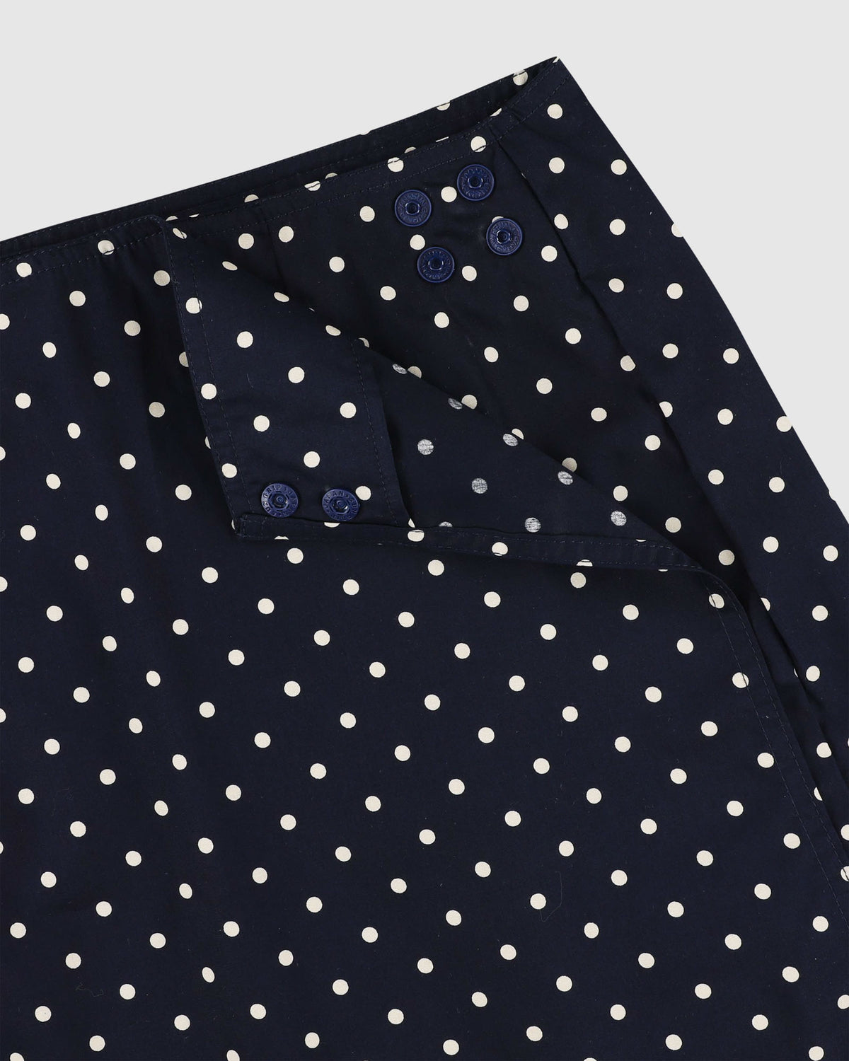 Safe Skirt - Japanese Polka Dots - Navy (Women)