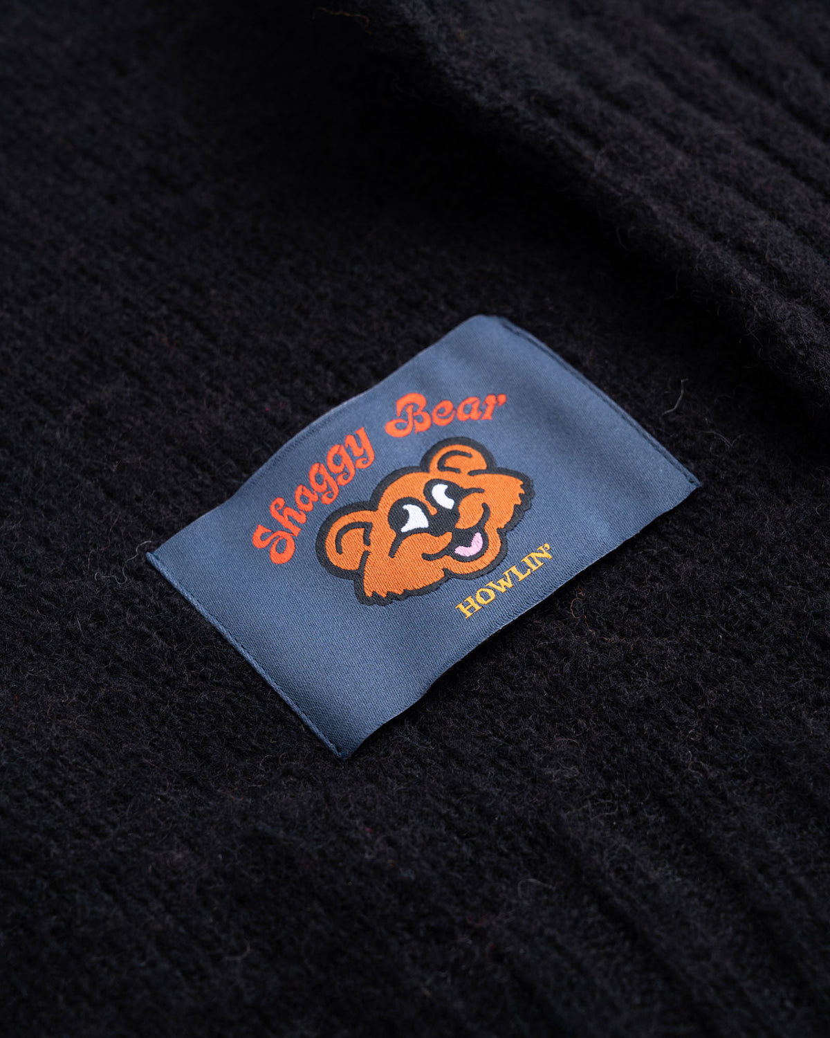 Shaggy Bear Cardigan - Black