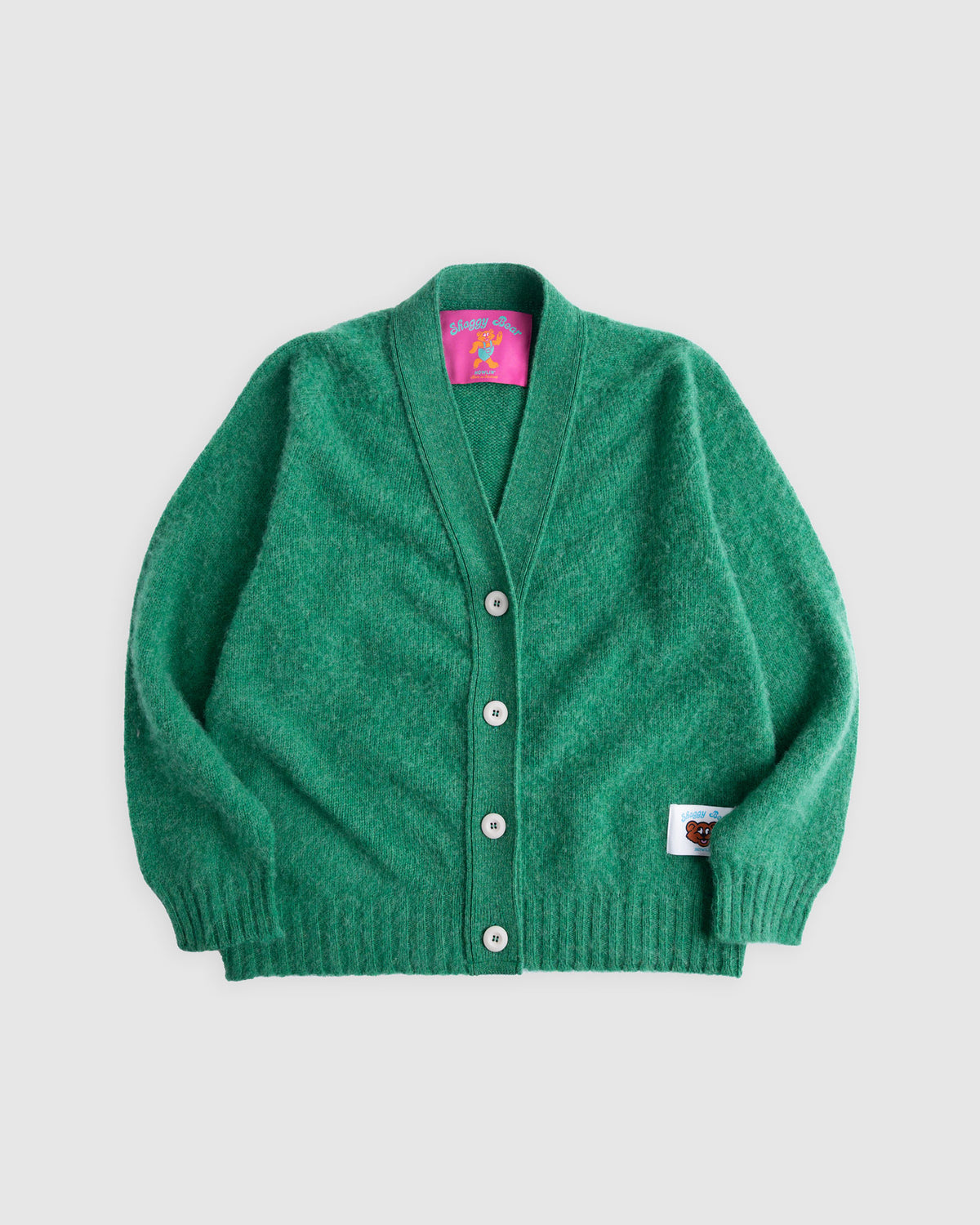 Shaggy Bear Women Cardigan - Greendream (Women)