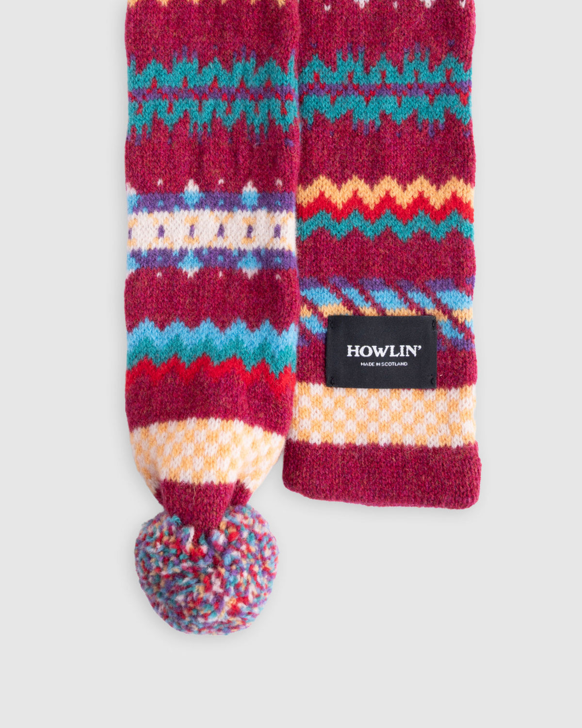 Small Woolen Wonder Scarf - Cherry Glow