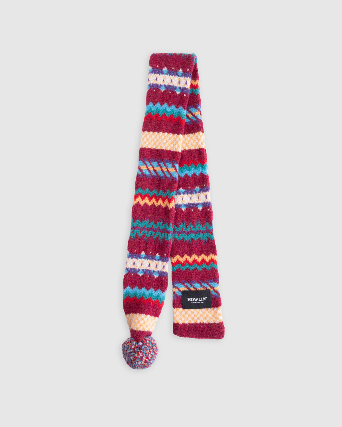 Small Woolen Wonder Scarf - Cherry Glow