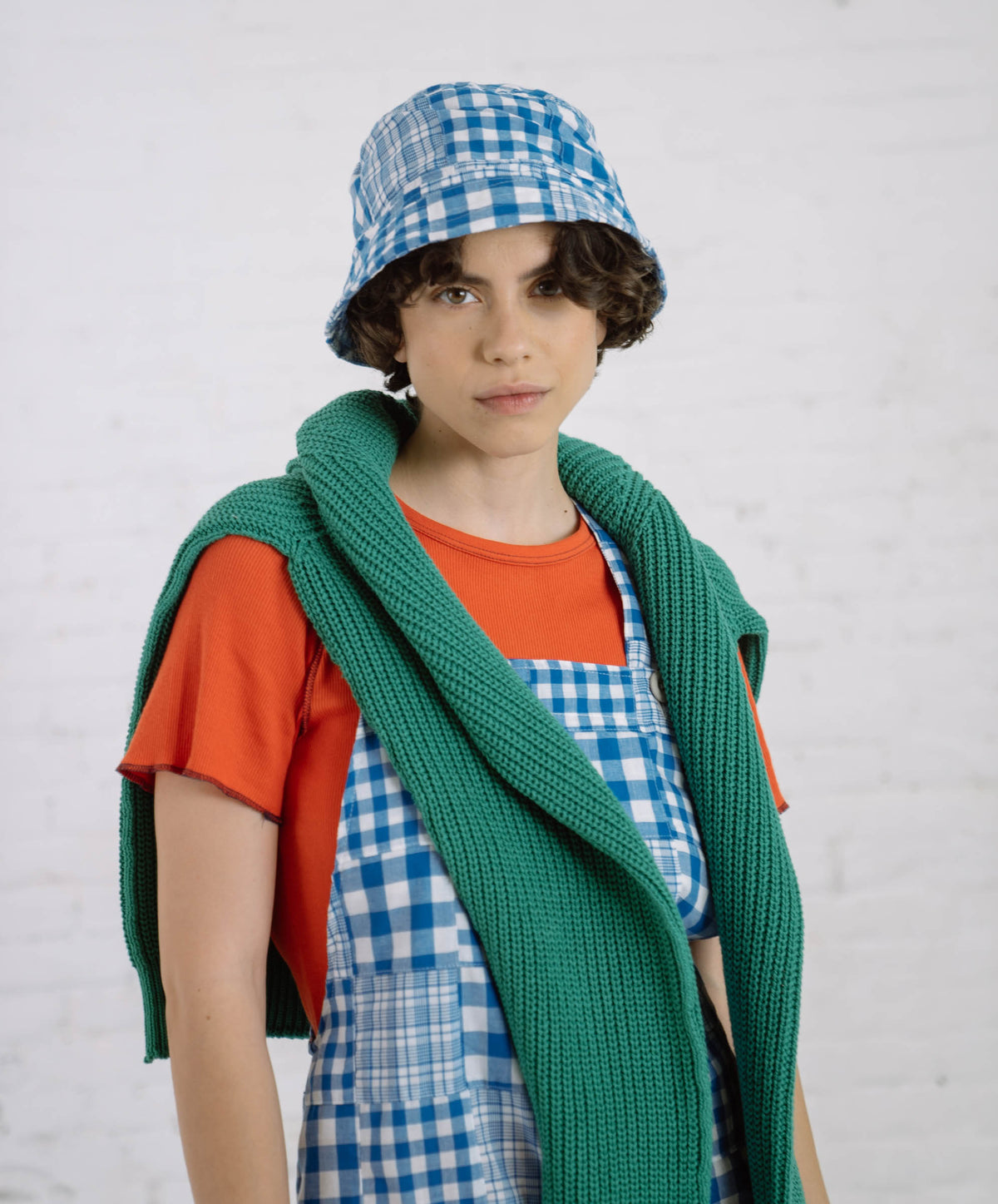 Cosmic Dress - Blue Madras Patchwork (Women)
