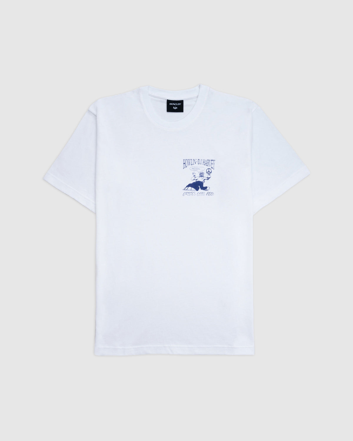T-shirt With Purple Chest Logo - White *Ltd