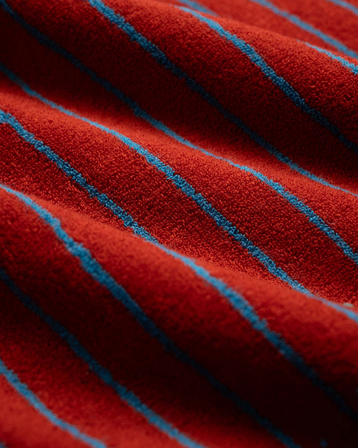 Towel Shorts - Striped - Hyper Red