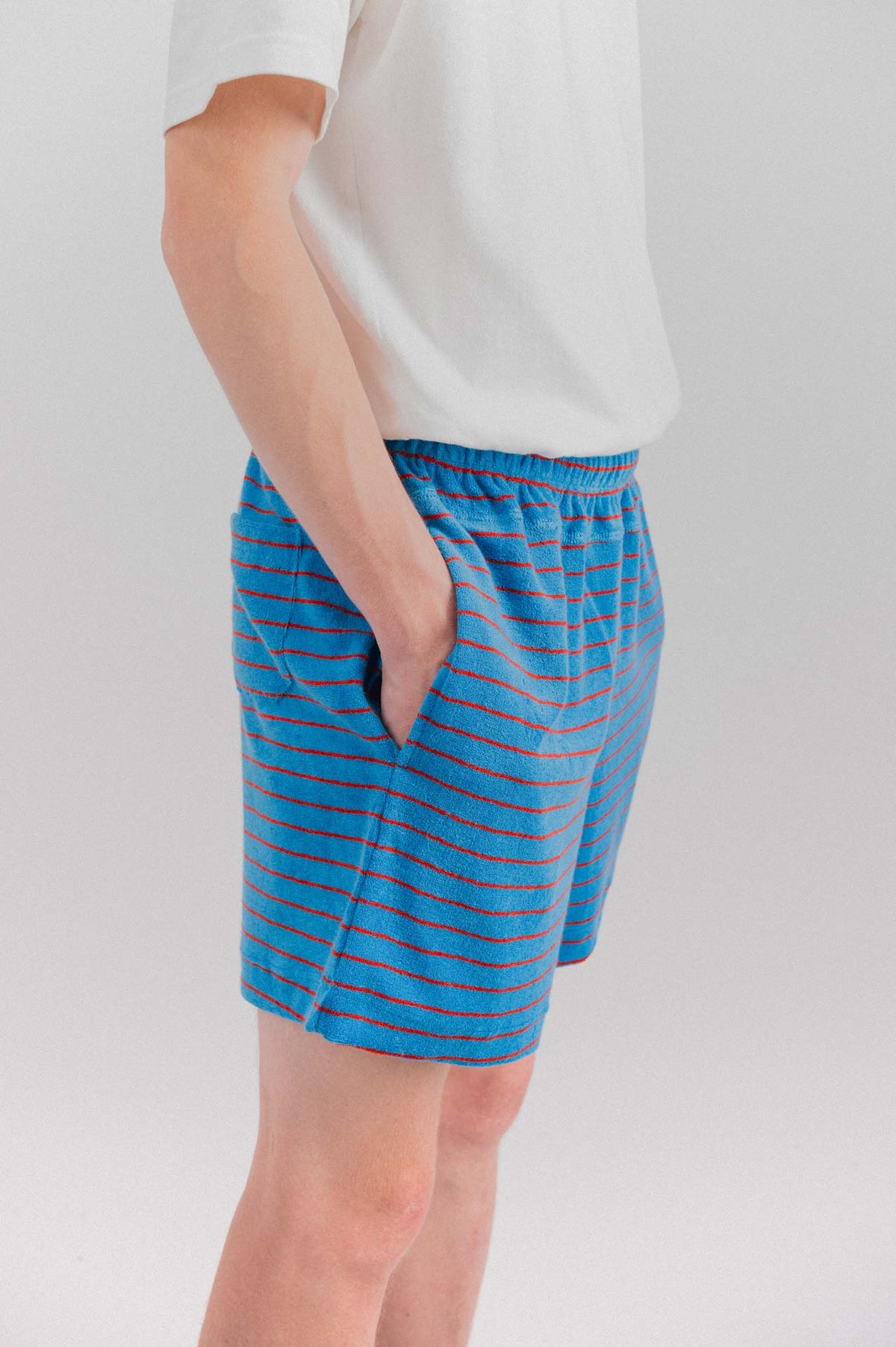 Towel Shorts - Striped - Liquid