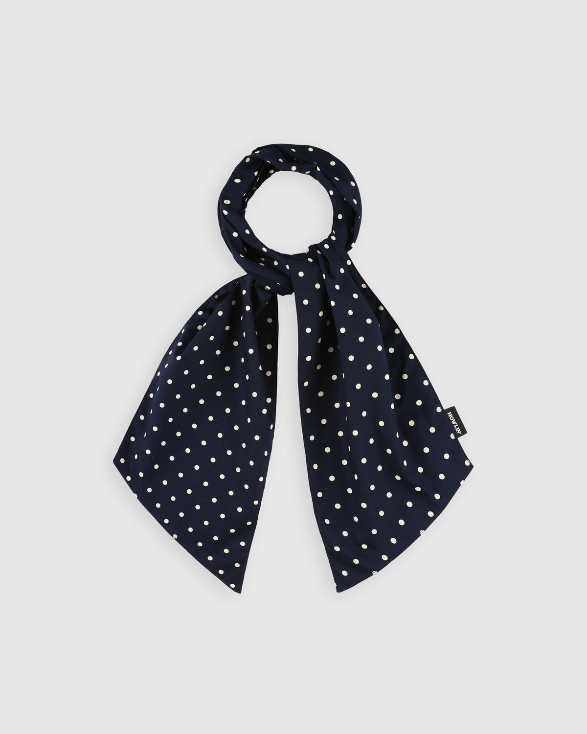 Magic Woven Scarf - Japanese Polka Dots - Navy