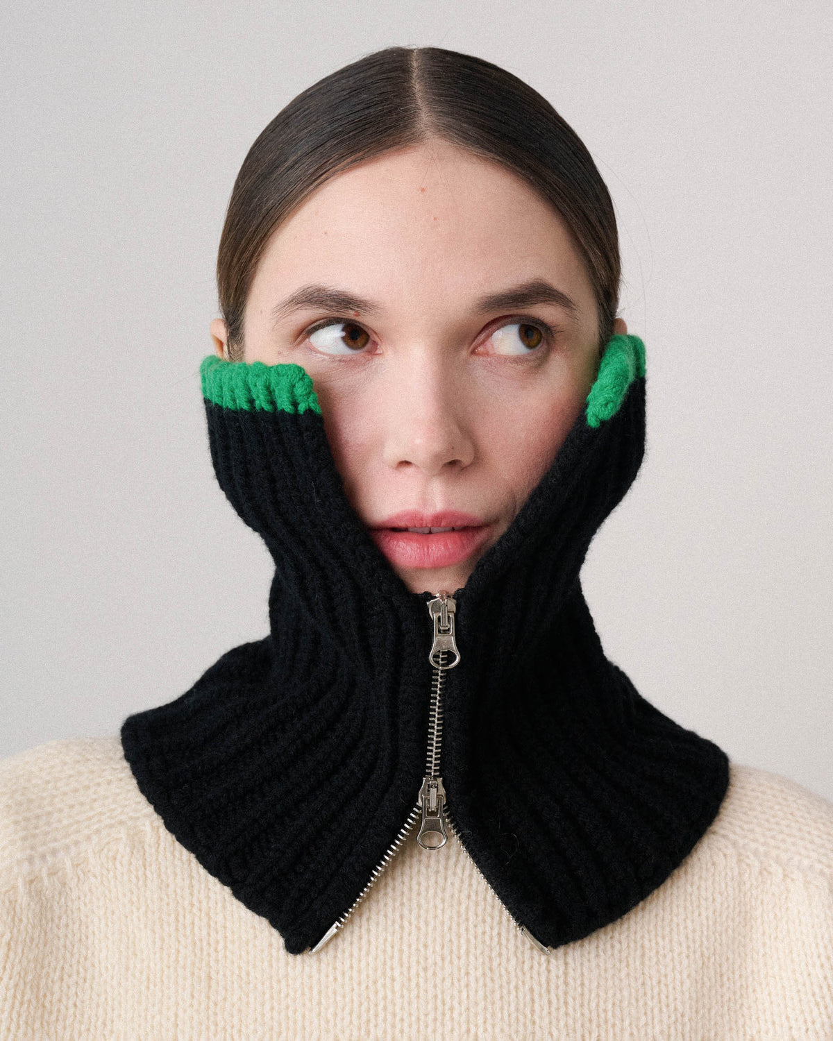Future Zipper Collar - Black