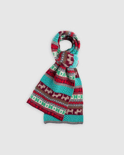 Dog And Candy Scarf - Wine