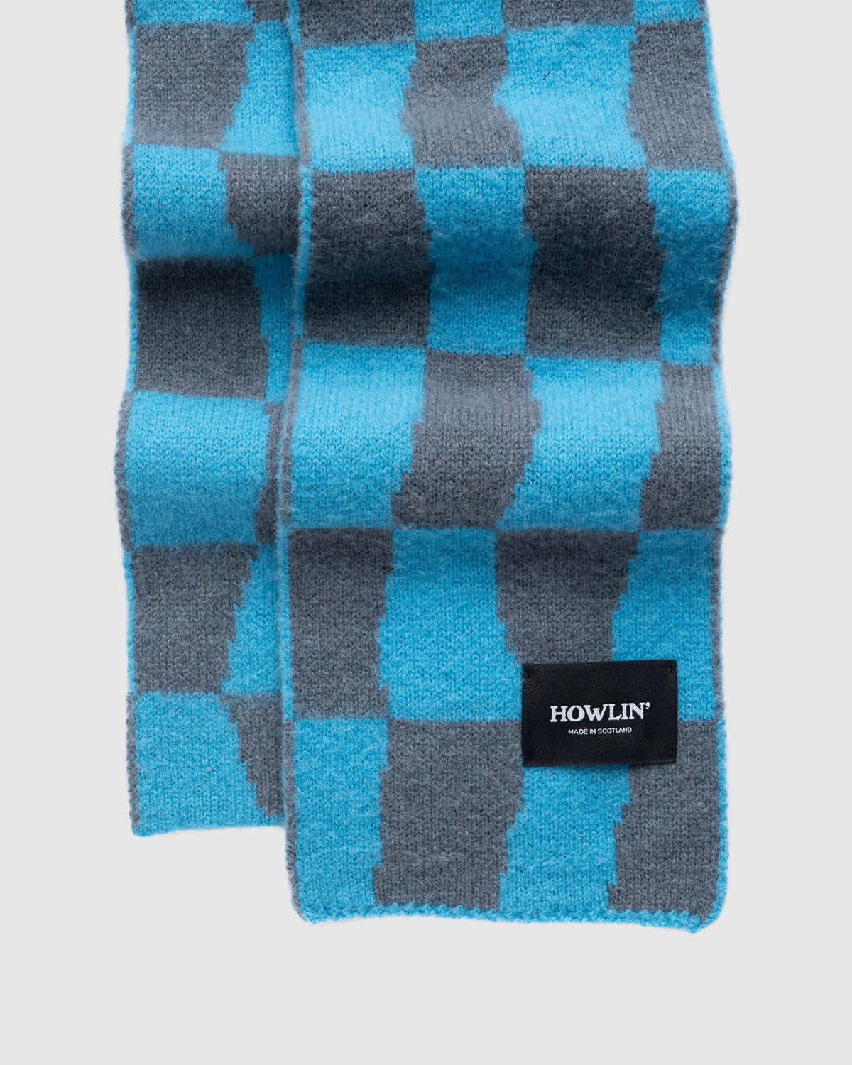 Mini Checkerboard Scarf - Aquamarine