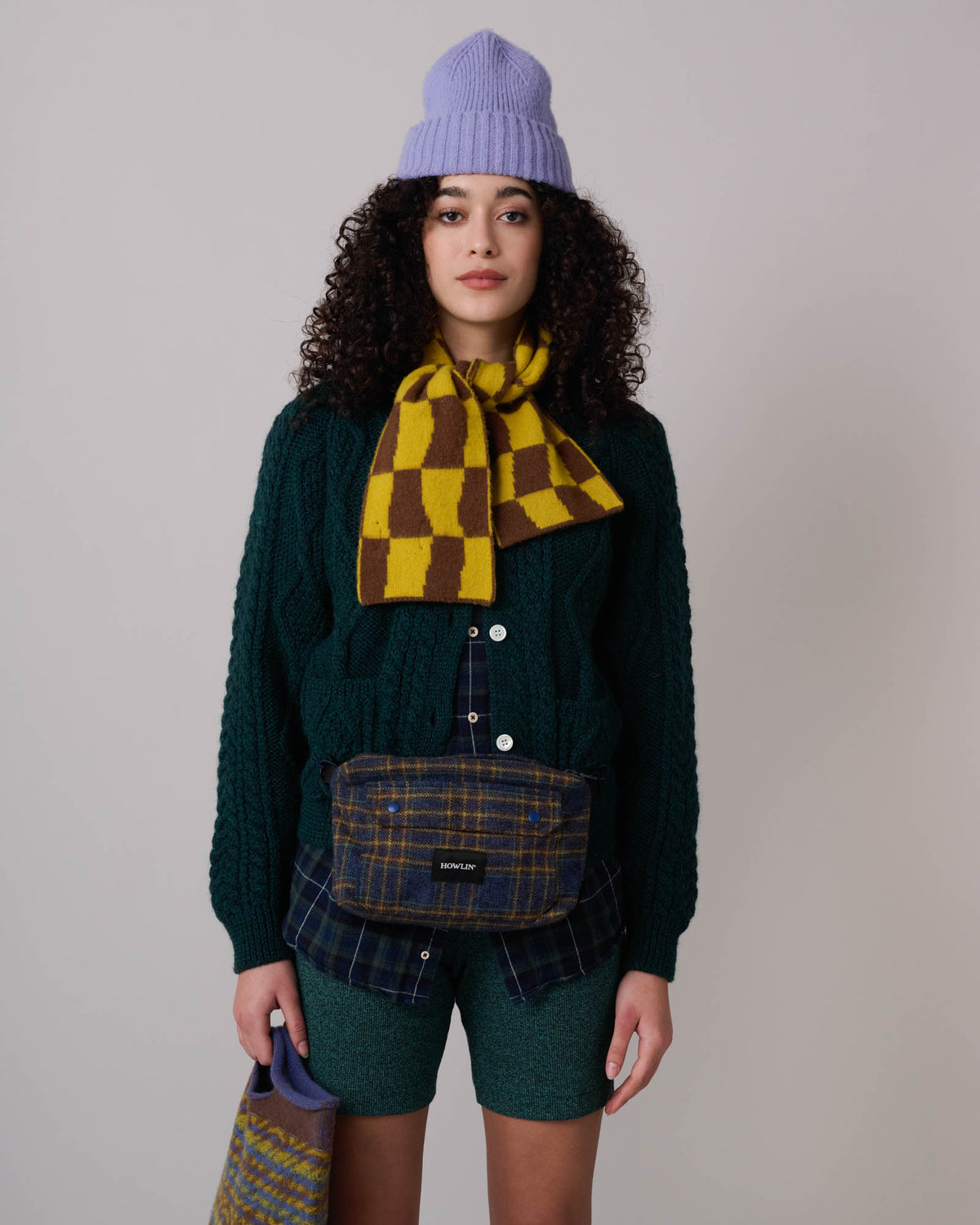 Mini Checkerboard Scarf - Solaris